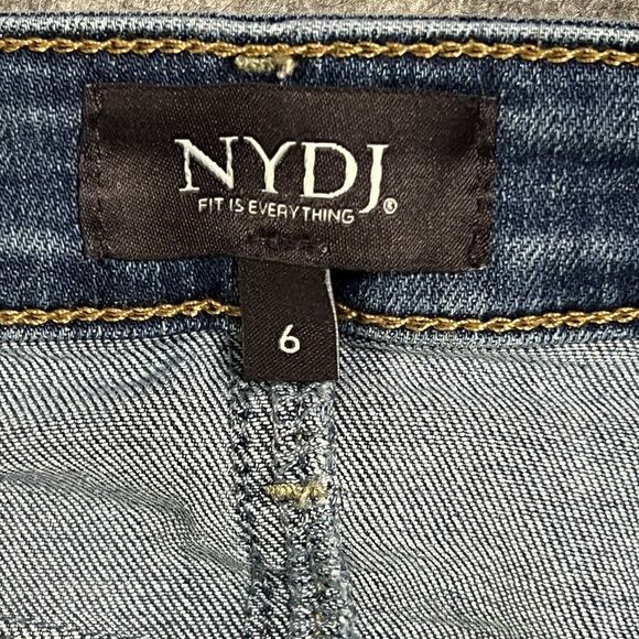 NYDJ Not Your Daughters Ami Skinny Jeans Womens 6 Blue Lift Tuck Technology - Picture 4 of 17
